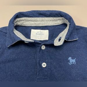 Mini Boden Long Sleeve Polo Shirt, Boys